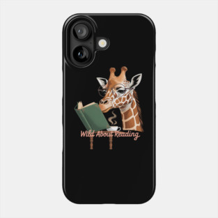 Giraffe Reading Book Eyeglasses Phone Case