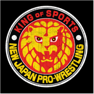 New Japan Pro-Wrestling Lion Mark Logo Posters and Art