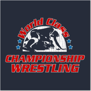 World Class Championship Wrestling Logo Posters and Art