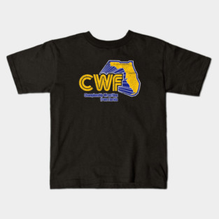 Championship Wrestling from Florida Logo Kids T-Shirt