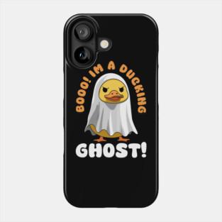 Booo! I’m a Ducking Ghost T-Shirt – Funny Halloween Duck Costume | Duck Pun Phone Case