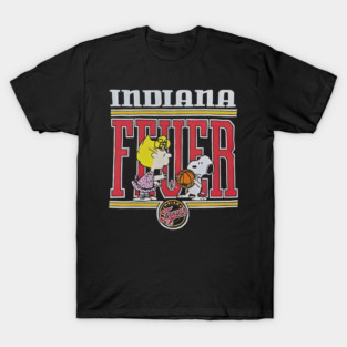 Snoopy And Friend Indiana Fever Basketball T-Shirt