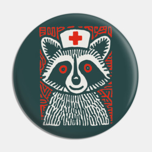 Raccoon Nurse | The Midnight Medic Pin