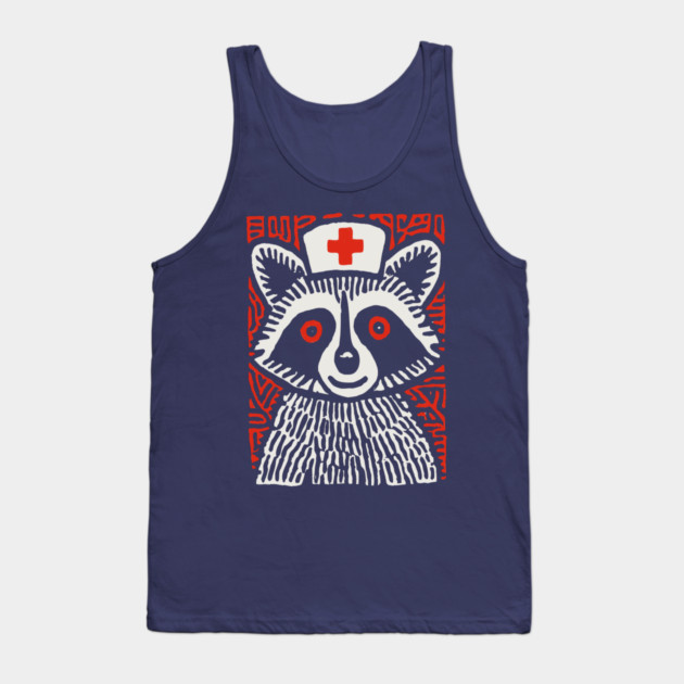 Raccoon Nurse | The Midnight Medic Tank Top by TuncGK