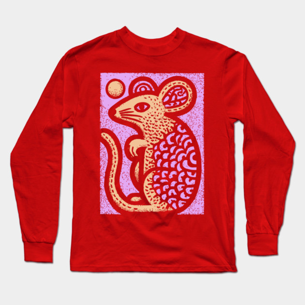 Year of the Rat | Pastel Chinese Zodiac Long Sleeve T-Shirt by TuncGK