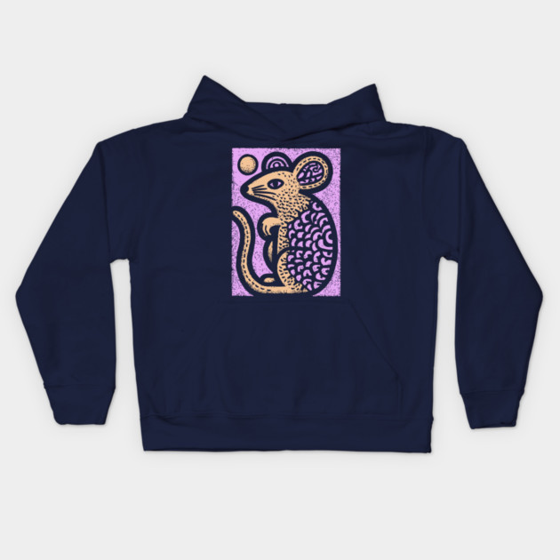 Year of the Rat | Pastel Chinese Zodiac Kids Hoodie by TuncGK