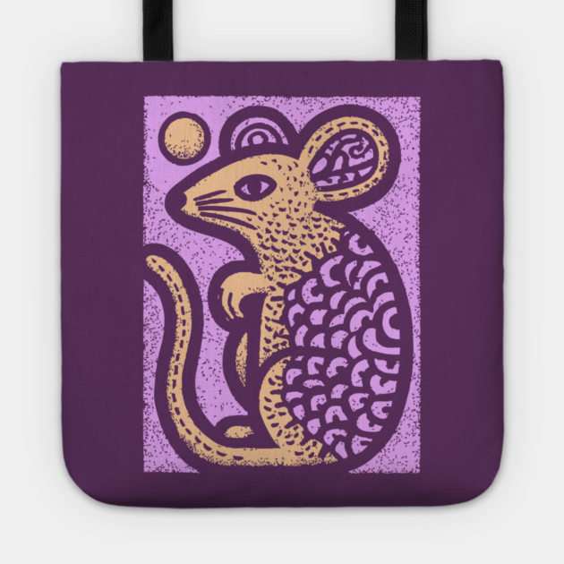 Year of the Rat | Pastel Chinese Zodiac Tote by TuncGK