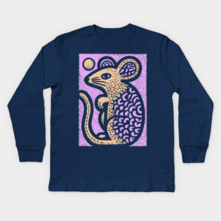 Year of the Rat | Pastel Chinese Zodiac Kids Long Sleeve T-Shirt