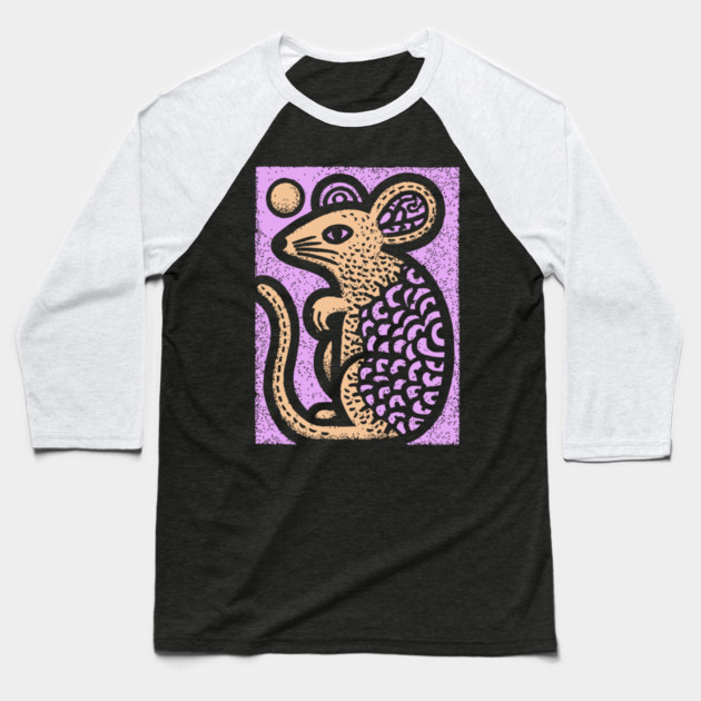 Year of the Rat | Pastel Chinese Zodiac Baseball T-Shirt by TuncGK