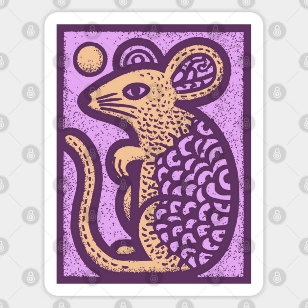 Year of the Rat | Pastel Chinese Zodiac Sticker by TuncGK