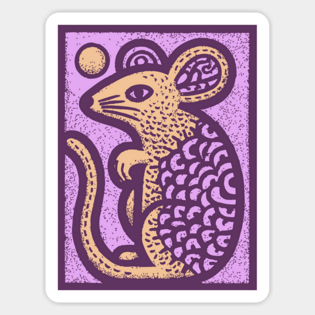 Year of the Rat | Pastel Chinese Zodiac Magnet by TuncGK
