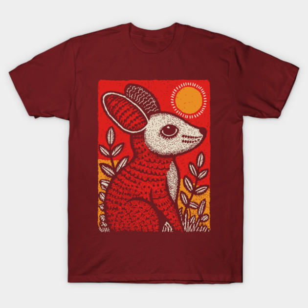 Cozy Mouse | The Little Red Folk Art Critter T-Shirt by TuncGK