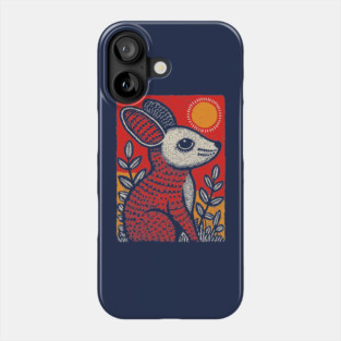 Cozy Mouse | The Little Red Folk Art Critter Phone Case