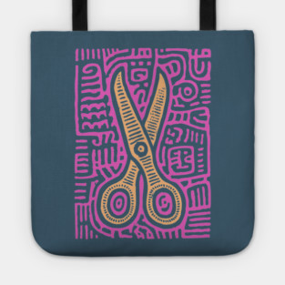 Psychedelic Barber Shears | The Abstract Haircut Tote