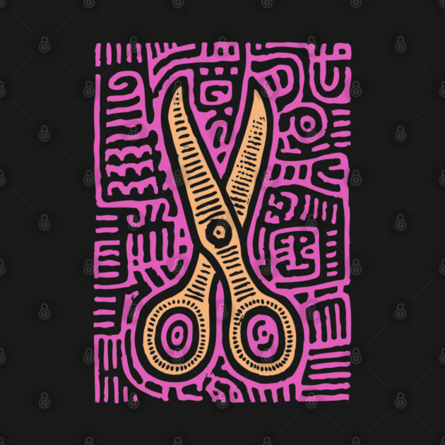 Psychedelic Barber Shears | The Abstract Haircut by TuncGK