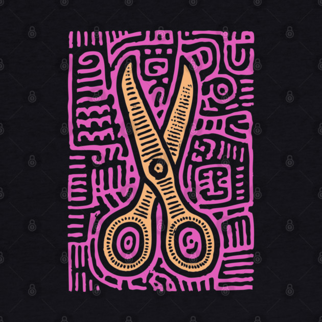 Psychedelic Barber Shears | The Abstract Haircut by TuncGK