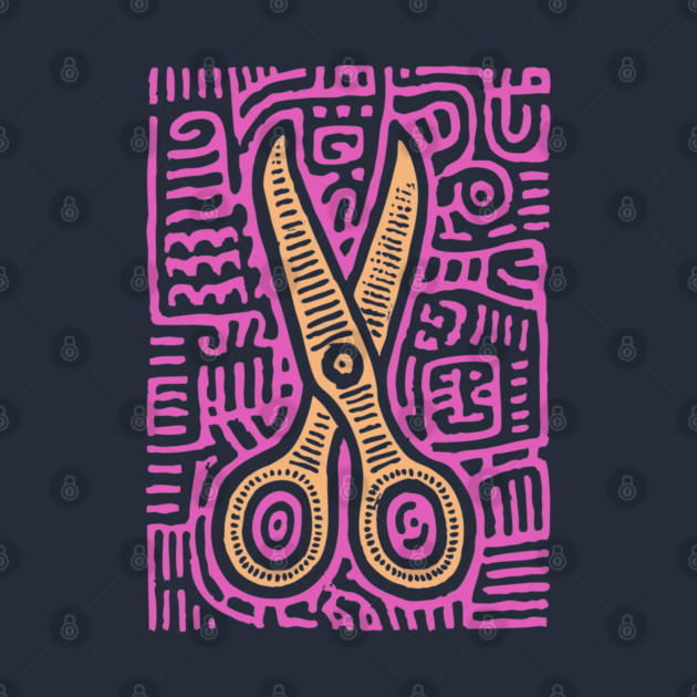 Psychedelic Barber Shears | The Abstract Haircut by TuncGK