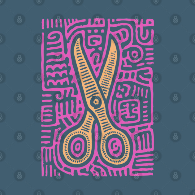 Psychedelic Barber Shears | The Abstract Haircut by TuncGK