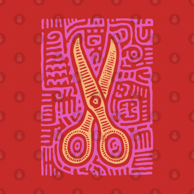 Psychedelic Barber Shears | The Abstract Haircut by TuncGK