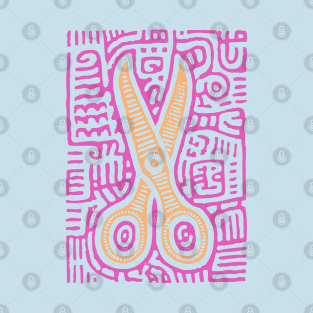 Psychedelic Barber Shears | The Abstract Haircut by TuncGK