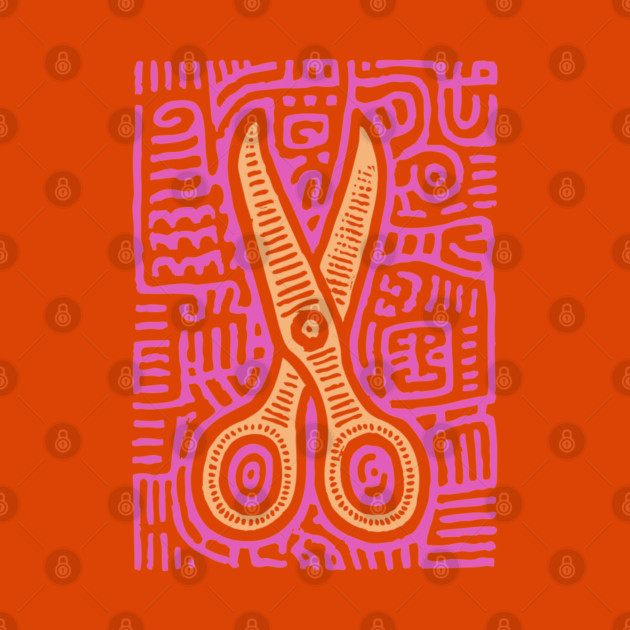 Psychedelic Barber Shears | The Abstract Haircut by TuncGK