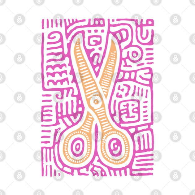 Psychedelic Barber Shears | The Abstract Haircut by TuncGK