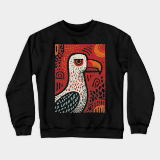 Seaside Seagull | The Coastal Drifter Crewneck Sweatshirt