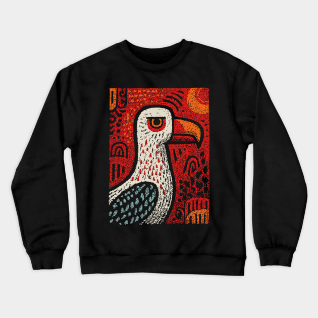 Seaside Seagull | The Coastal Drifter Crewneck Sweatshirt by TuncGK