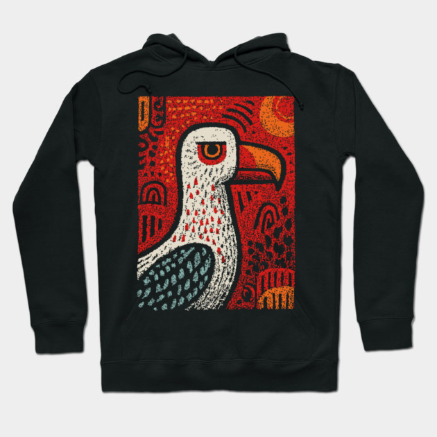 Seaside Seagull | The Coastal Drifter Hoodie by TuncGK