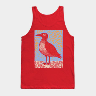 Folk Art Seagull | The Chip Thief of the Pier Tank Top