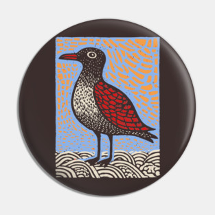 Folk Art Seagull | The Chip Thief of the Pier Pin