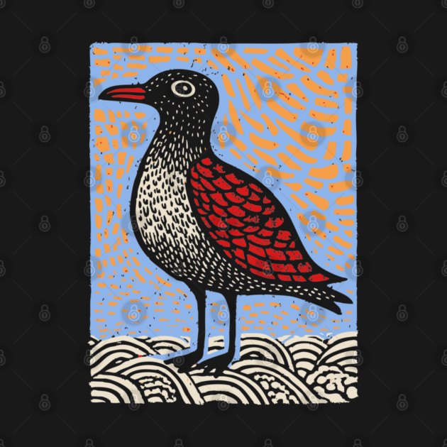 Folk Art Seagull | The Chip Thief of the Pier by TuncGK