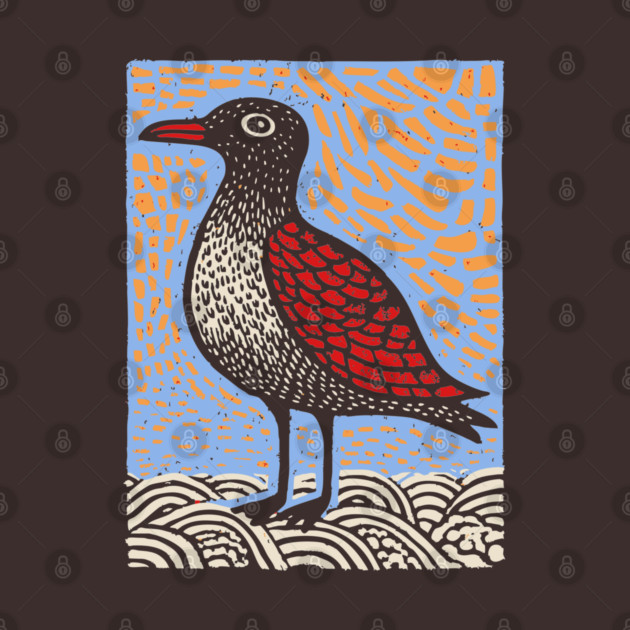 Folk Art Seagull | The Chip Thief of the Pier by TuncGK