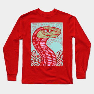 Serpentine Deceiver | The Garden of Eden Serpent Long Sleeve T-Shirt