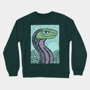 Serpentine Deceiver | The Garden of Eden Serpent Crewneck Sweatshirt