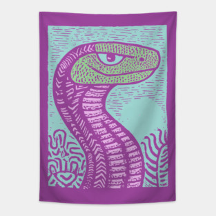 Serpentine Deceiver | The Garden of Eden Serpent Tapestry