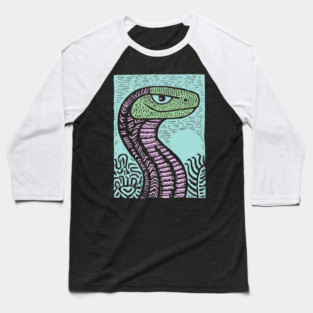 Serpentine Deceiver | The Garden of Eden Serpent Baseball T-Shirt
