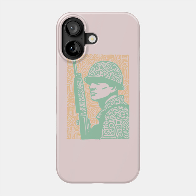 Abstract Soldier | The Stoic Infantryman Phone Case by TuncGK