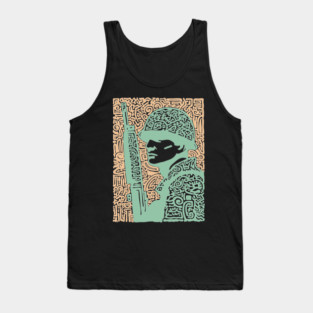 Abstract Soldier | The Stoic Infantryman Tank Top