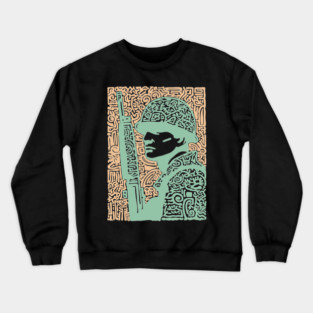 Abstract Soldier | The Stoic Infantryman Crewneck Sweatshirt