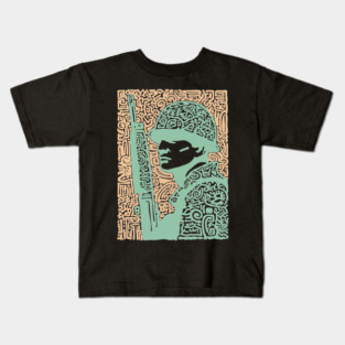 Abstract Soldier | The Stoic Infantryman Kids T-Shirt
