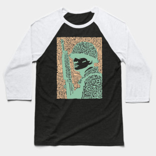Abstract Soldier | The Stoic Infantryman Baseball T-Shirt