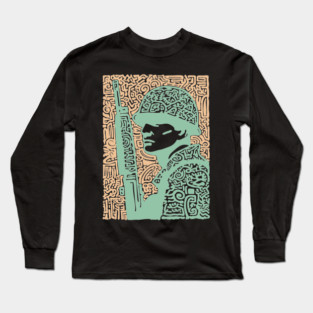 Abstract Soldier | The Stoic Infantryman Long Sleeve T-Shirt