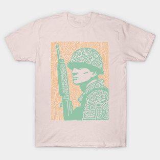 Abstract Soldier | The Stoic Infantryman T-Shirt