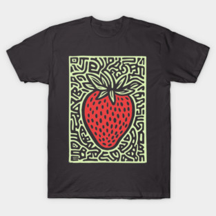 Psychedelic Strawberry | The Summer Solstice Fruit T-Shirt