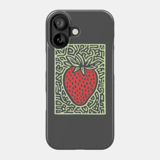 Psychedelic Strawberry | The Summer Solstice Fruit Phone Case