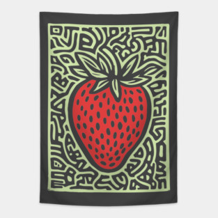 Psychedelic Strawberry | The Summer Solstice Fruit Tapestry
