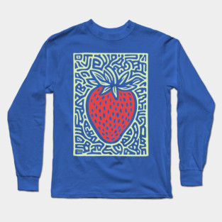 Psychedelic Strawberry | The Summer Solstice Fruit Long Sleeve T-Shirt