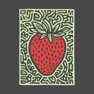 Psychedelic Strawberry | The Summer Solstice Fruit T-Shirt