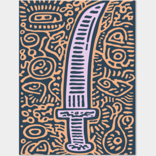 Mythical Sword | The Legendary Cursed Blade Posters and Art